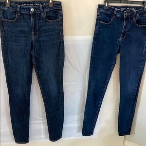 Set of Two American Eagle Outfitters Blue Skinny Jeans Modern Fit